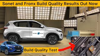 Maruti Fronx vs Kia Sonet Safety Rating Out Now Fronx Vs Kia Sonet Build Quality [upl. by Portuna]