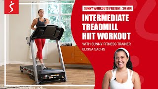 Intermediate Treadmill HIIT Workout  20 Minutes [upl. by Audris731]