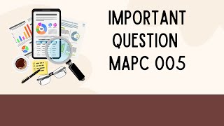 Important Questions for MAPC 005 I Research Methodology [upl. by Kenley]