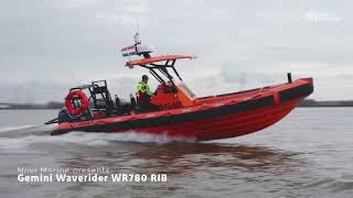 8 mtr 400 hp Gemini Waverider 780 Offshore Support RIB in action [upl. by Lubin]