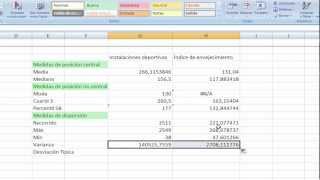 Funciones Estadísticas en Excel  0507  Dispersión [upl. by Greenebaum561]