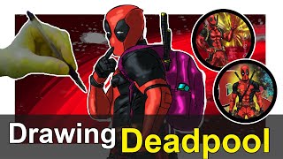 How to Draw Deadpool  Marvel [upl. by Acissj322]