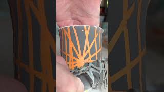 Halloween Cup glazedpottery ceramic potterymagic [upl. by Tenej]