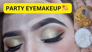 Simple Glitter Eye Makeup Tutorial by Lashes Beauty Parlour [upl. by Meda431]