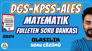 OLASILIK SORU ÇÖZÜMÜ  2024 DGS KPSS ALES MATEMATİK SORU BANKASI [upl. by Thoer]