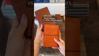 special edition burnt orange vs other colours 🍊🔥 leather journal [upl. by Aridatha]