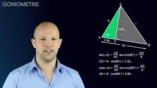 Goniometrie  het bewijs en gebruik van de cosinusregel  WiskundeAcademie [upl. by Shah]