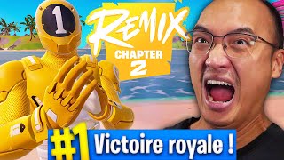 JAI ENFIN MON PREMIER TOP 1 SUR FORTNITE CHAPITRE 2 REMIX [upl. by Edlitam]