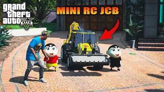 GTA 5 Shinchan And Pinchan Buying Mini Rc JCBFranklin Making Rc JCB [upl. by Adanar387]