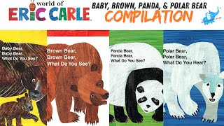 Brown Bear Brown Bear What Do You See  Eric Carle Read Aloud Animated Books Compilation 🦧🤠 [upl. by Temme65]