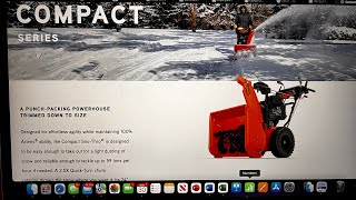 Ariens Compact 24 Snowblower Review [upl. by Eiluj227]