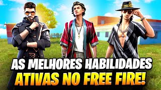 10 MELHORES HABILIDADES ATIVAS PARA JOGAR NO BATTLE ROYALE NO FREE FIRE EM 2024  ATUALIZADO [upl. by Hedley]