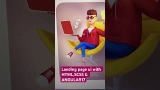 Landing page ui with HTMLSCSSamp ANGULAR17 uideveloper shorts shortsontrending htmlcss angular18 [upl. by Berl]