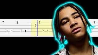 24kGoldn  CITY OF ANGELS Easy Ukulele Tabs Tutorial [upl. by Mihsah]