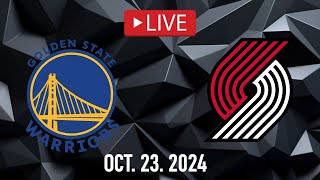 NBA LIVE Golden State Warriors vs Portland Trail Blazers  October 23 2024  Blazers vs Warriors [upl. by Iznil]