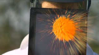 Tablet vs Paintballs  The Slow Mo Guys [upl. by Sordnaxela29]