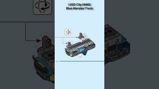 LEGO CITY 60402 Blue Monster Truck shorts lego shortsfeed BID shortsyoutube [upl. by Ydal523]