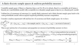 L03 Computation of discrete probability measure [upl. by Maegan]