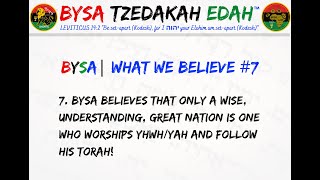 BYSA  WHAT WE BELIEVE  7  102024 [upl. by Melina]