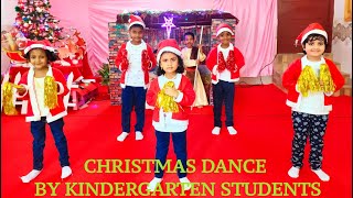 CHRISTMAS CUTE DANCE BY KINDERGARTEN KIDS [upl. by Elocal]