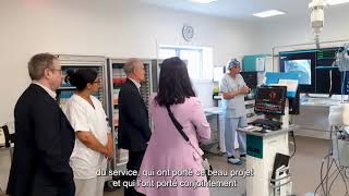 Inauguration de la nouvelle salle de cardiologie interventionnelle de lhôpital de Gonesse [upl. by Sanford454]