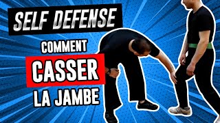 Comment casser la jambe de votre agresseur en combat de rue Self defense [upl. by Anawal363]