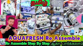 How To Membrane Installationhow To Assemble Ro in tamilAquafresh Water purifier Assemble [upl. by Battat]