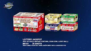 LOTTERY JACKPOTPOT OF GOLD INSTANT FORTUNE CASH COW LUCKY BALL 30 SHOTS M5101 [upl. by Nnaasil884]