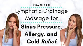 Congestion Allergy and Sinus Pressure Relief using Sinus Lymphatic Drainage Massage at Home [upl. by Marmion768]