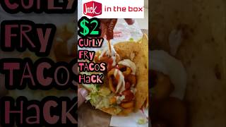 2 Jack in the Box CURLY FRIES TACOS HACK 🌮 🌮 [upl. by Kincaid112]