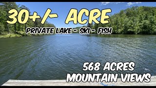 568 Acres Land For Sale 30 Ac Lake Mountain Views Fishing in Alabama [upl. by Oretos541]