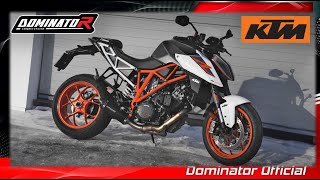 KTM 1290 SUPER DUKE R  Dominator Exhaust Sound [upl. by Amolap555]