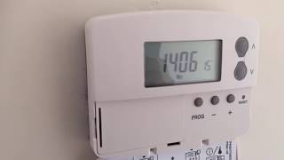 Danfoss TP5000si Thermostat Set up amp program your Programmable stat danfoss thermostat instructions [upl. by Ditter]