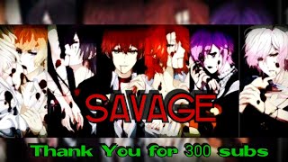 Diabolik Lovers AMV Savage [upl. by Nohtanhoj]