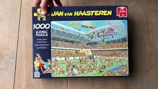 Jan van Haasteren Voetbal Waanzin Nederlandse en Franse en Spaanse Uitgave Puzzel1000Stukjes [upl. by Asteria934]