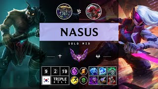 Nasus Mid vs Katarina  KR Master Patch 1414 [upl. by Jabez]