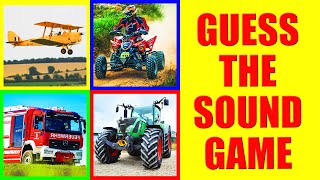 Guess the Vehicle Sound Challenge  Game for Kids Preschoolers and Kindergarten [upl. by Imhskal]