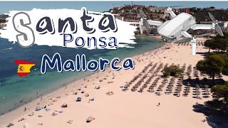 Santa Ponsa Beach Mallorca 2024 Drone Video Santa Ponsa Drone View [upl. by Itaws934]