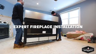 Mendota Gas Fireplace Installation by Fireplace amp Chimney Authority [upl. by Vorfeld879]