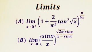 Two important problems on limits Evaluation of limits having special form [upl. by Eno]