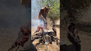 Hadza Bushmeat Time For Lunchshortsfeed hadzabetribe [upl. by Yecaj]