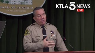 Coronavirus Law enforcement officials provide update on safety precautions in Los Angeles County [upl. by Lyndsie156]