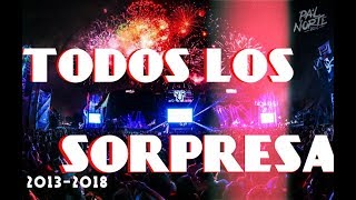 Todos los artistas sorpresas de PAL NORTE desde el 2013 a 2018 [upl. by Lillith]