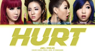 AI COVER 2NE1  Hurt Orig By NewJeans Color Coded Lyrics [upl. by Hardi]