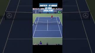 Dimitrov  De Minaur Super Point Us Open [upl. by Surtemed502]