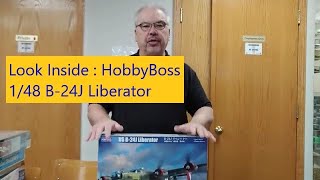 Box Review  HobbyBoss 148 B24J Liberator [upl. by Dnalkrik]