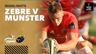 3 Minute Highlights Zebre v Munster  Round 6  Guinness PRO14 Rainbow Cup [upl. by Yreneh]