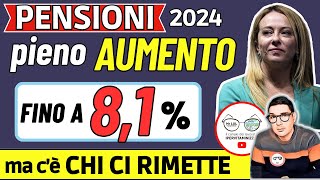 PENSIONI GENNAIO 2024 ➜ AUMENTO 81 PER QUESTI PENSIONATI 📈 ma ECCO CHI CI RIMETTE CON LA MANOVRA [upl. by Beeck198]