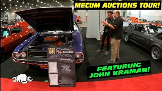 JAWDROPPING Cars At Mecum Auctions 2023 Exclusive Tour w JOHN KRAMAN [upl. by Rebmit905]