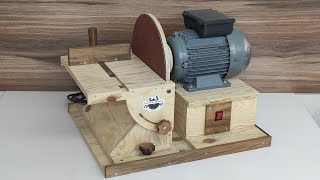 How To Make Disc Sander Machine  12 inch30cm  Velcro Sander  Cırtlı Disk Zımpara [upl. by Ardnalak]